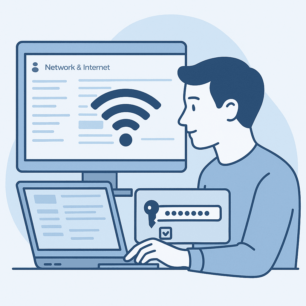 Illustration for: How do I find my Wi-Fi password on Windows 11?